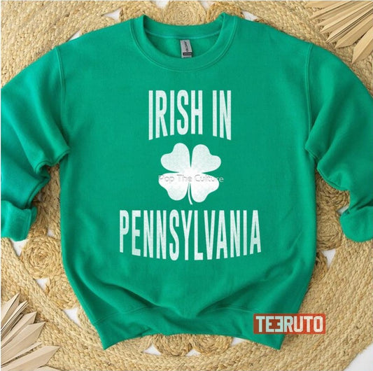 Pennsylvania Shamrock Pa Irish St Patrick's Day Unisex Sweatshirt