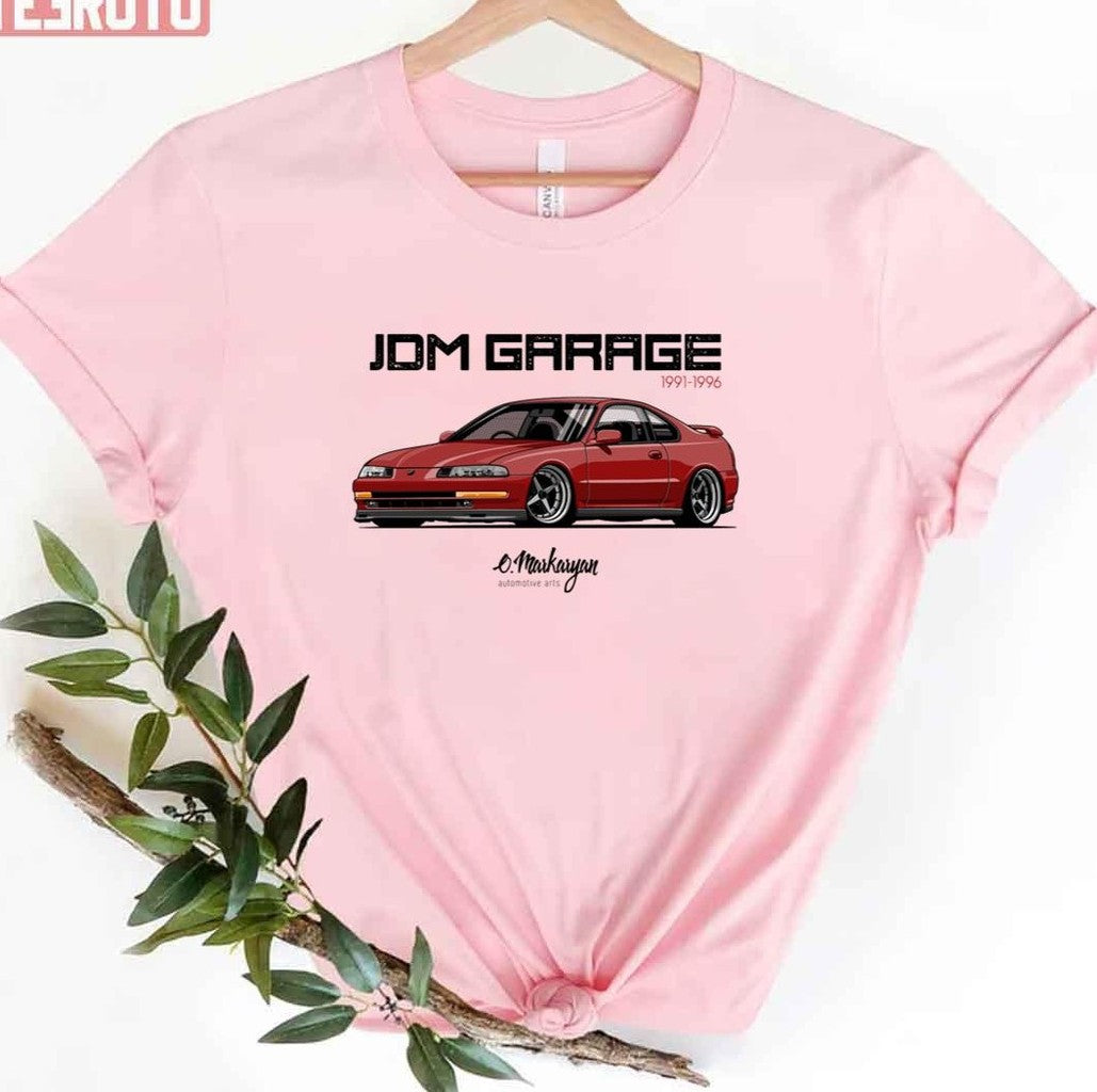 Prelude Iv Red Drift Car Graphic T-Shirt