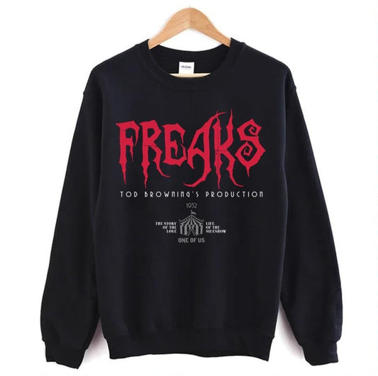 Red Logo Movie Freaks Unisex Sweatshirt