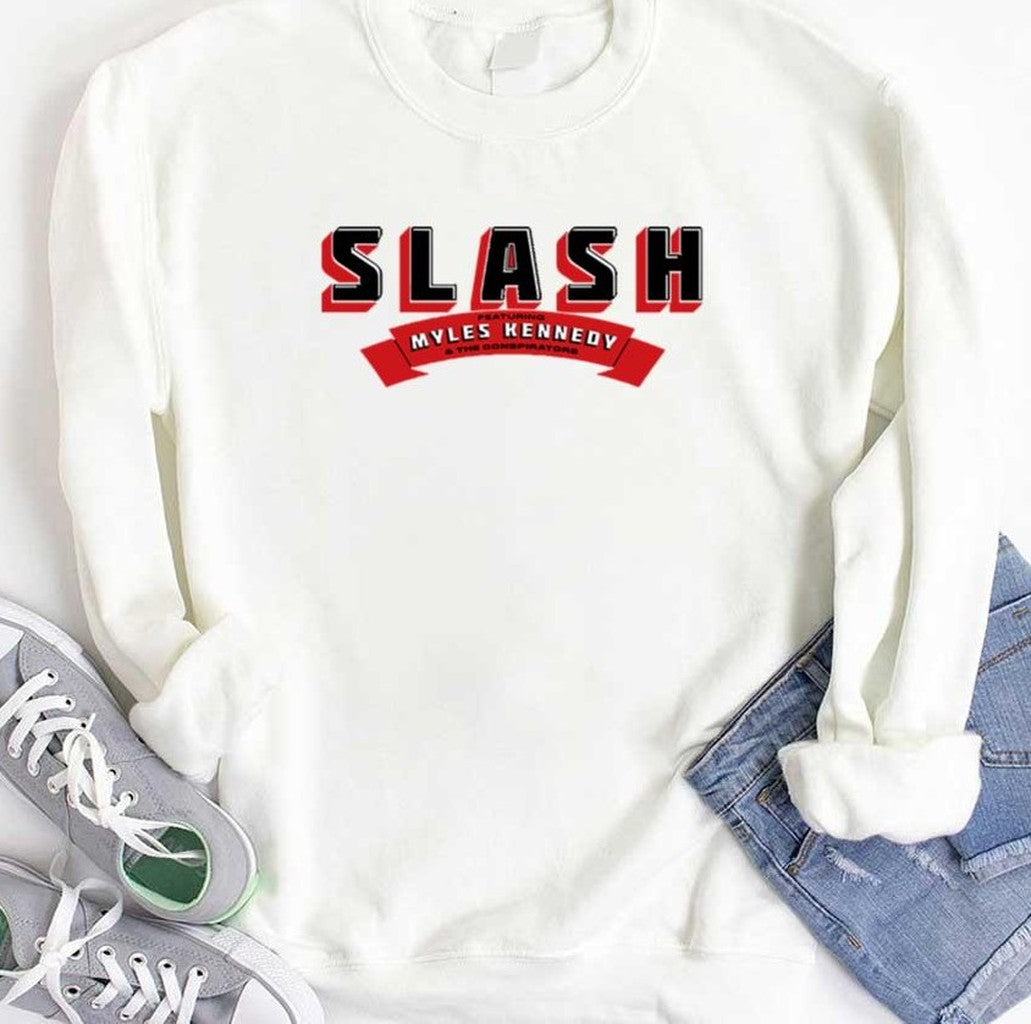 Slash Myles Kennedy Logo Slash Featuring Myles Kennedy And The Conspirators Band Unisex T-Shirt