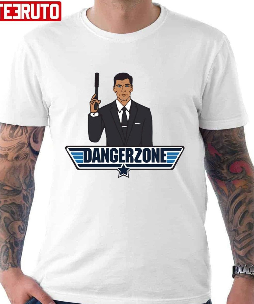 Archer Danger Zone Vice Palm 80s Top Gun Maverick Inspired Unisex Hoodie