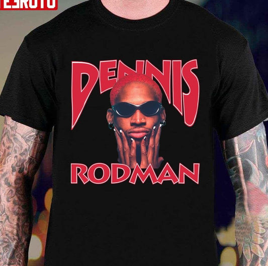 No 91 NBA Basketball Player Dennis Rodman Retro Vintage Graphic Unisex T-shirt