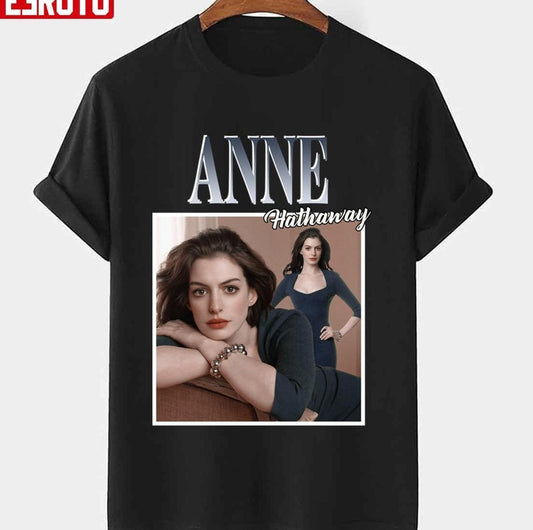 Anne Hathaway Retro Homepage Unisex T-Shirt