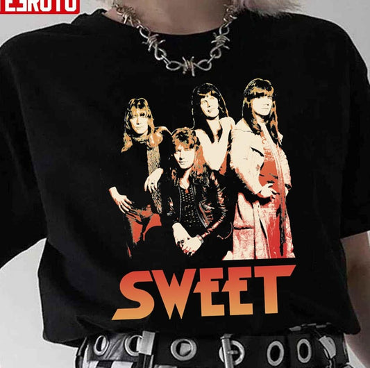 Music Vintage The Sweet Glam Rock Unisex T-Shirt