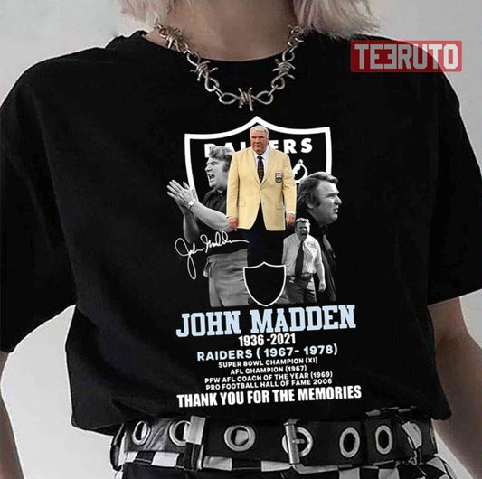 Rip John Madden Legend Never Die American Football Unisex T-Shirt