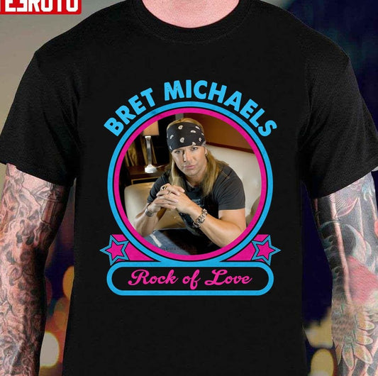 Rock Of Love With Bret Michaels Vintage Design Unisex T-Shirt