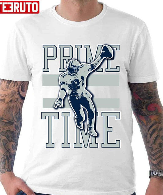 Prime Time Dallas Football And Retro Texas Stadium Unisex T-shirt