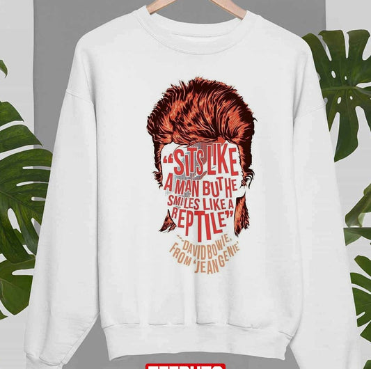Sits Like A Man David Bowie Unisex Sweatshirt