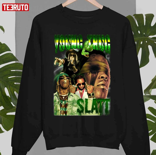 Slatt Young Thug Rapper Vintage Bootleg 90s Unisex Sweatshirt