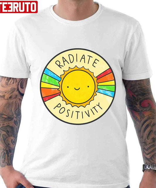 Radiate Positivity Smiley Sunny Unisex T-Shirt