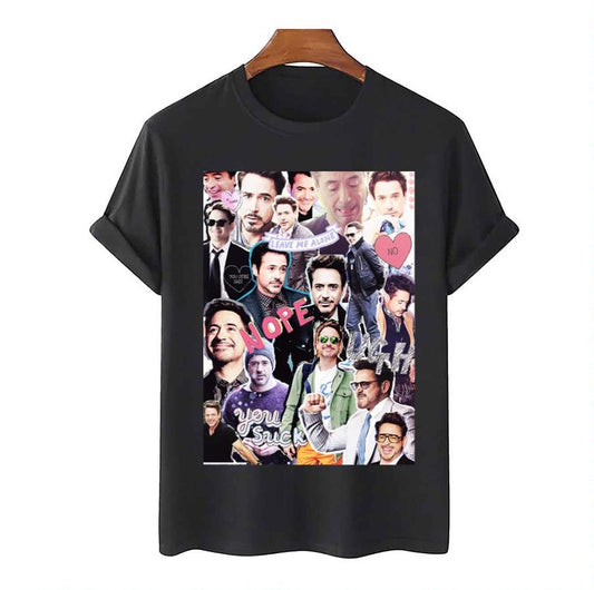 Robert Downey Jr Fangirl Edit Tumblr Collage Marvel Unisex T-Shirt