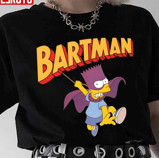 Purple Bart Simpson Bartman The Simpsons Unisex T-Shirt