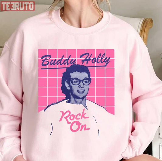 Rock On Buddy Holly Unisex Sweatshirt