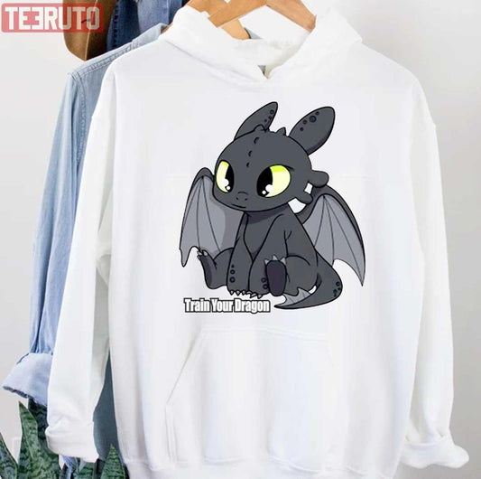 Piye Sitting Cute Toothless How To Train Your Dragon Unisex Hoodie