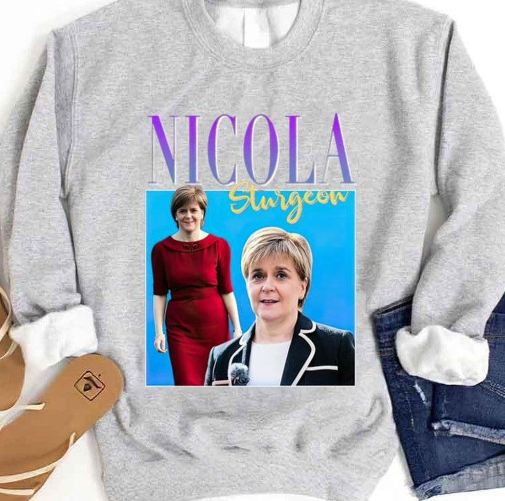 Nicola Sturgeon Retro Vintage Unisex Sweatshirt