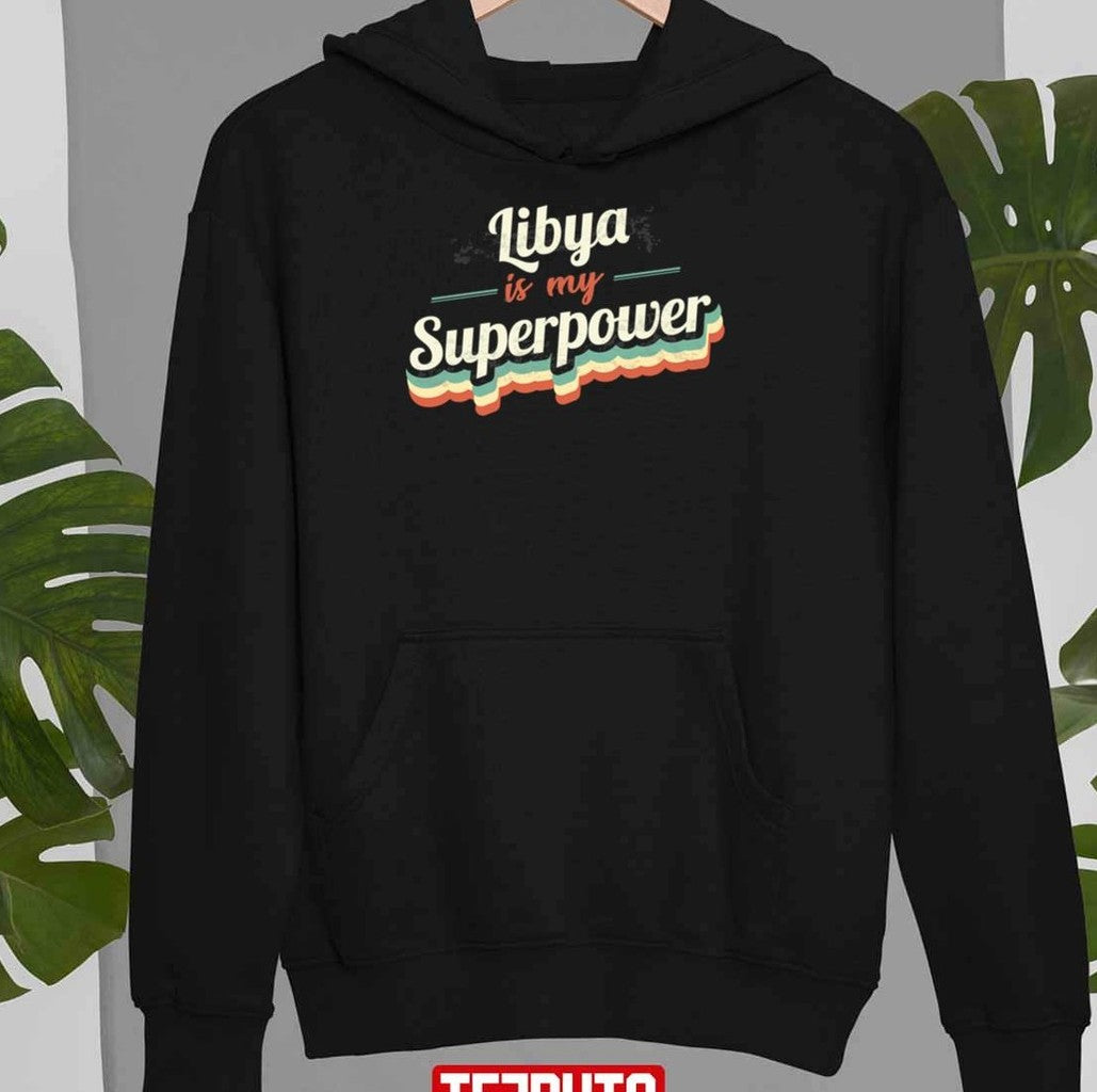 Proud To Be Born In Libya Retro Unisex Sweatshirt