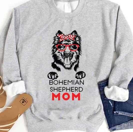 Queen Bohemian Shepherd Mom Unisex Sweatshirt