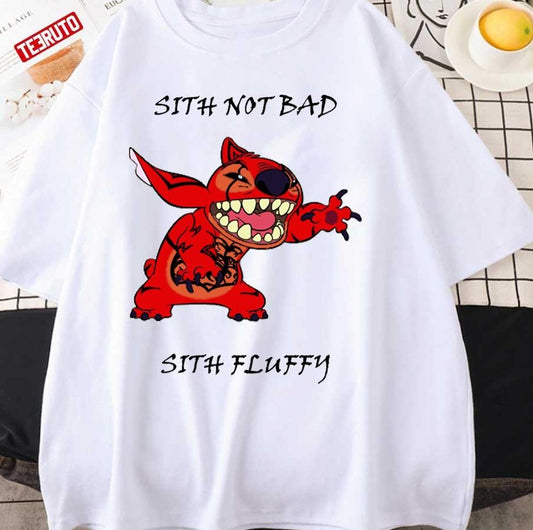 Sith Not Bad Sith Fluffy Stitch Unisex T-Shirt