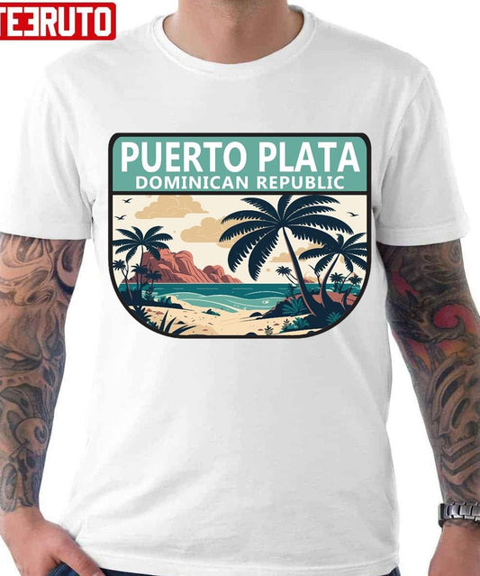 Puerto Plata Dominican Republic Retro Emblem Unisex T-Shirt