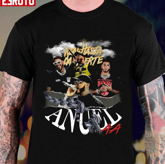 Anuel Aa Puerto Rican Retro Bootleg Unisex T-shirt