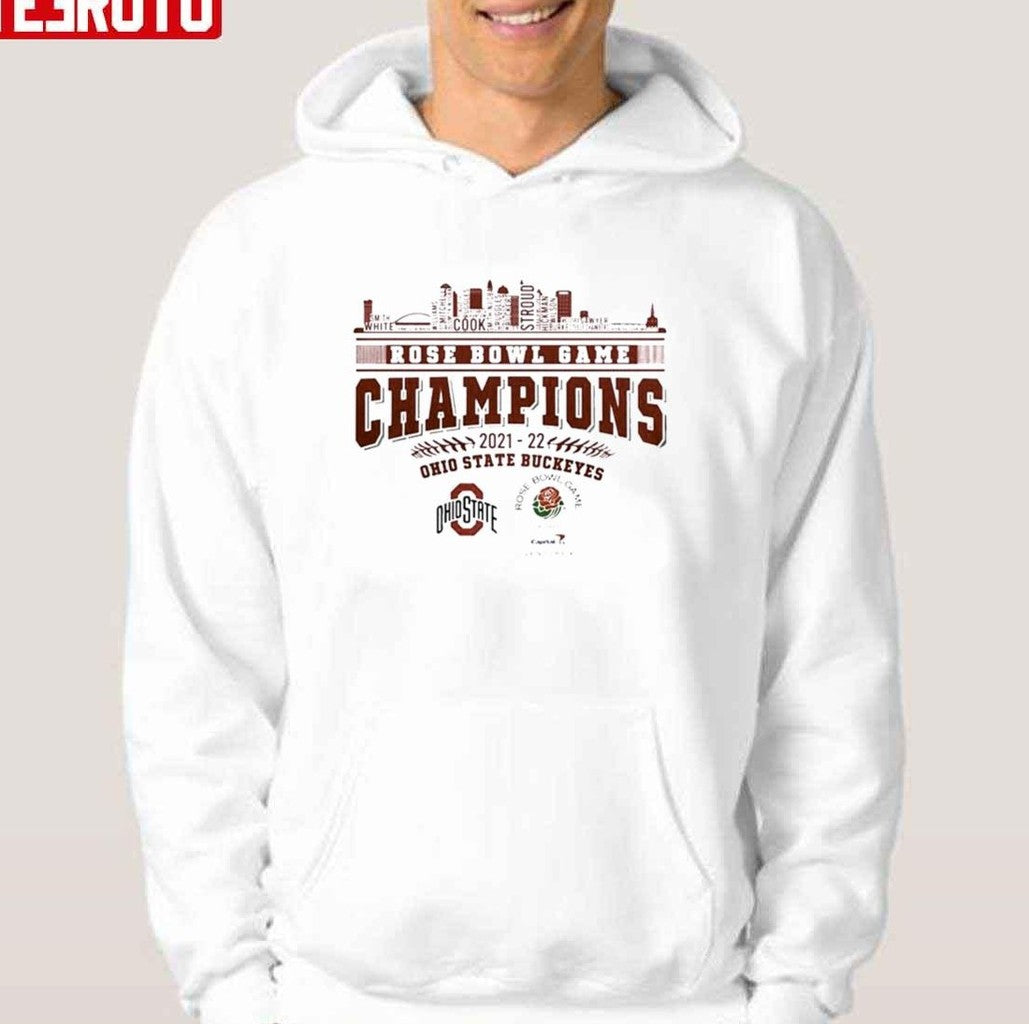 Ohio State Buckeyes 2022 Rose Bowl Game Champions 2021 2022 Matchup Ohio City Unisex T-Shirt