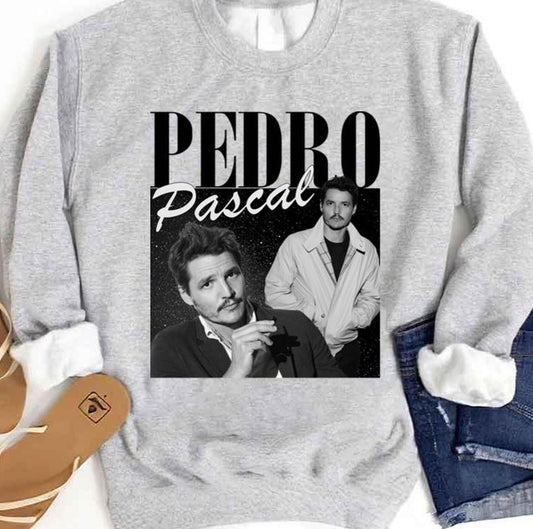 Retro 90s Black Art Pedro Pascal Unisex Sweatshirt