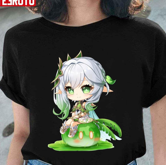 Sitting On A Plant Genshin Impact Nahida Unisex T-Shirt