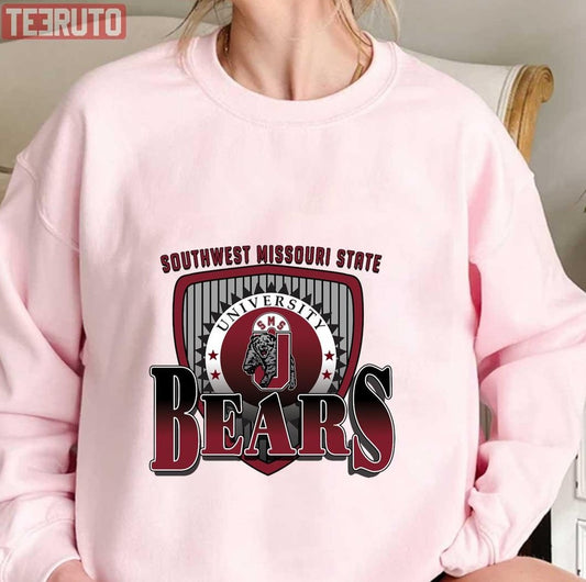 Southwest Missouri State University Bears Logo Vintage Smsu Unisex Sweatshirt