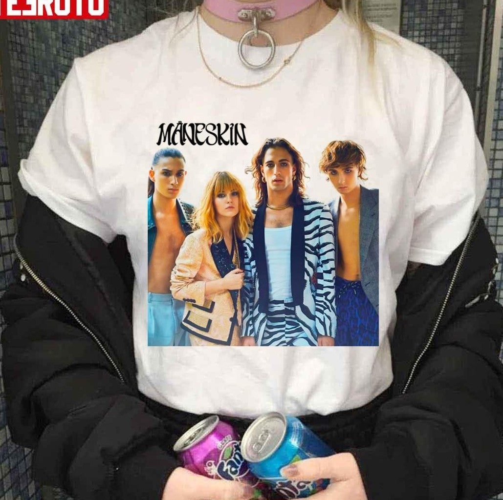 Pop Rock Funk Rock Band Maneskin Unisex T-shirt