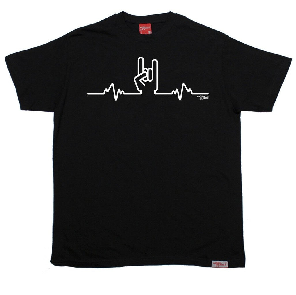 Rock Heartbeat Pulse Metal Hand Banned Member Unisex T-Shirt