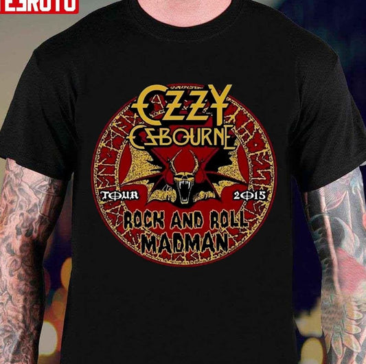 Rock And Roll Mad Man Ozzy Osbourne Tour 2015 Unisex T-Shirt