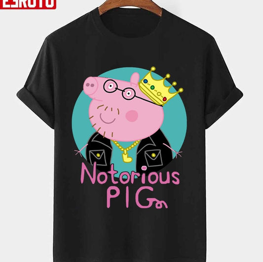 Notorious Pig Piggy Smalls RIP The Notorious B.I.G Biggie Rapper Unisex T-shirt