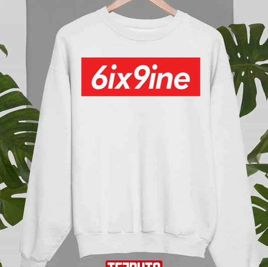 Red Logo 6ix9ine Merchandise Unisex Sweatshirt
