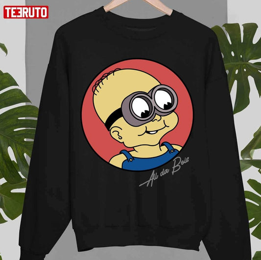 Retro 50s Minion Halloween Costume Au Da Bois Unisex Sweatshirt