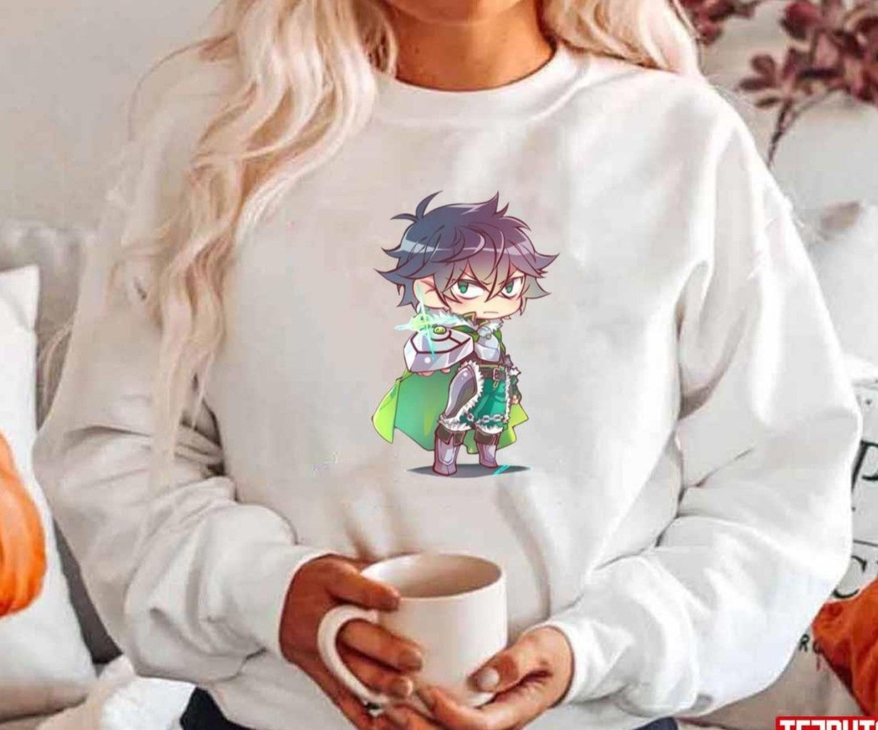 Angry Naofumi Iwatani Chibi The Rising Of The Shield Hero Unisex Hoodie