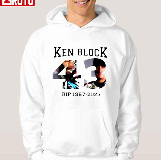 Rip Ken Block 1967 2023 Thank You For The Memories Graphic Unisex Hoodie