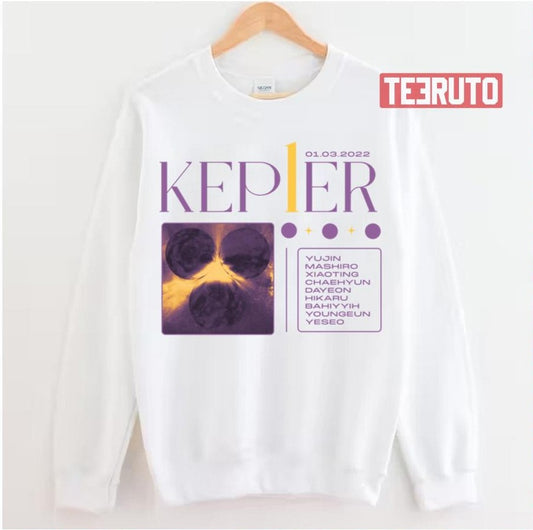 Purple Art Kep1er Kpop Band Unisex Sweatshirt