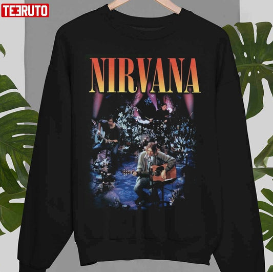 Retro 90s Design Band Nirvana Music Unisex Sweatshirt