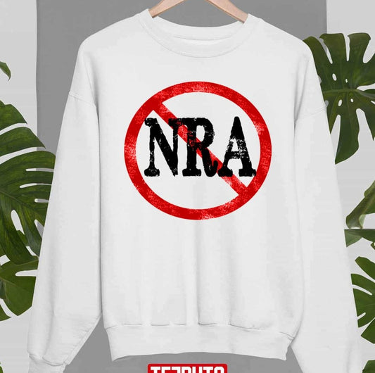 Anti NRA Badge Gun Control Vintage Retro Political Unisex Sweatshirt