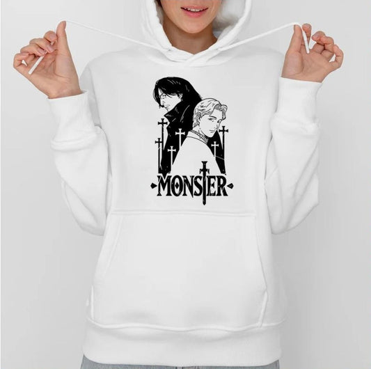 Monstre Johan Liebert &amp; Kenzo Tenma Monster Anime Unisex Hoodie
