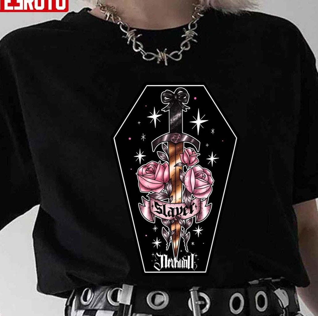 Slayer Sword Roses Halloween Witch Unisex Sweatshirt