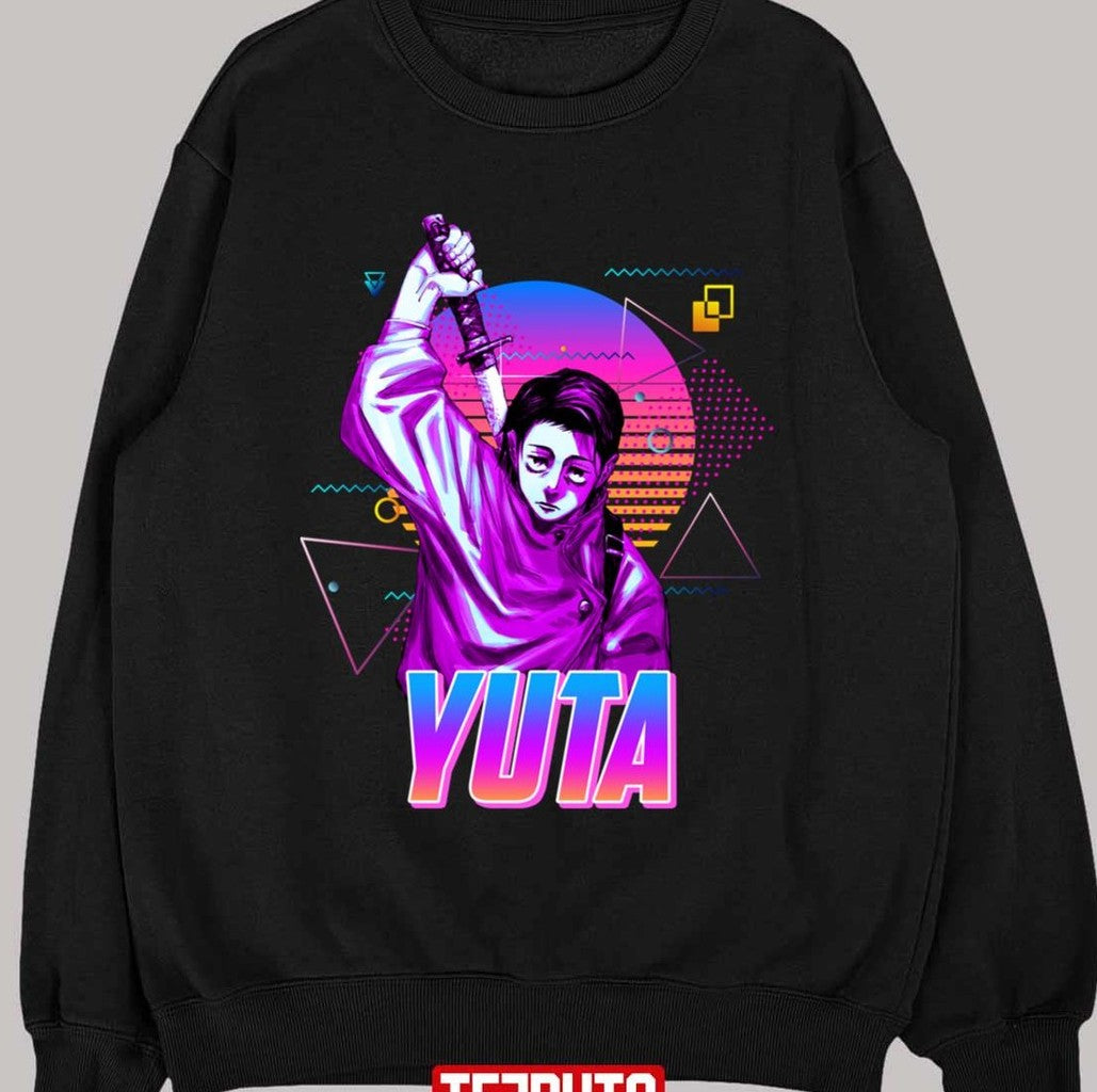Neon Retro Art Yuta Okkotsu Jujutsu Kaisen Manga Unisex T-Shirt