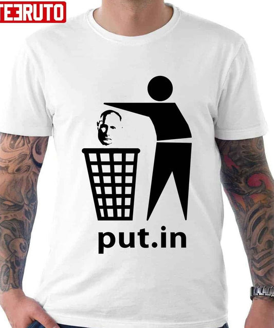 Put.In Trash Anti Putin Stand With Ukraine Unisex T-Shirt