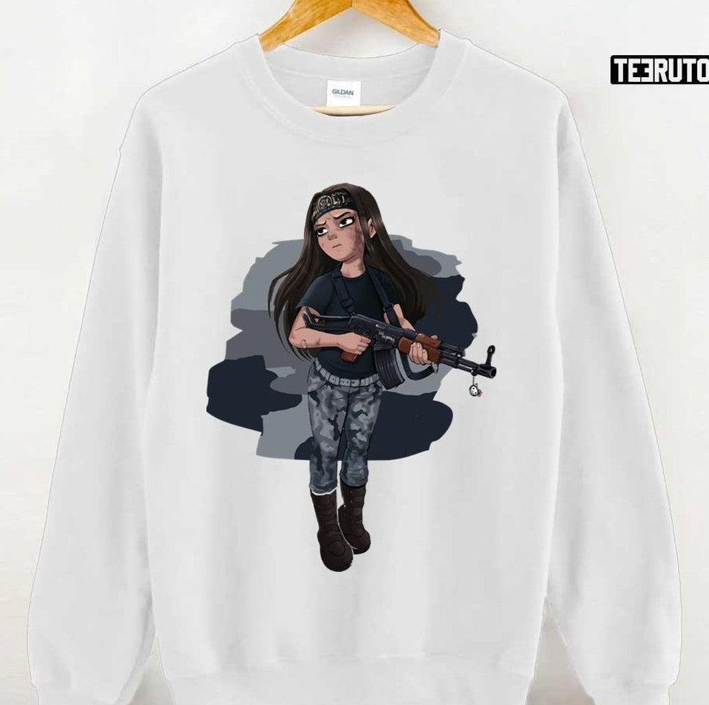 Anime Camo Girl With A Gun Shadbase Unisex Hoodie