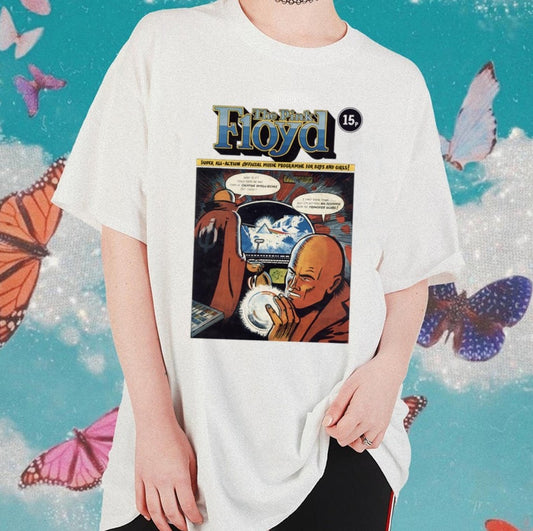 Pink Floyd Comic Artwork Rock Band Comic Style Unisex T-shirt