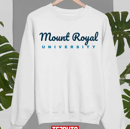Mount Royal University Cursive Large Logo Unisex Sweatshirt