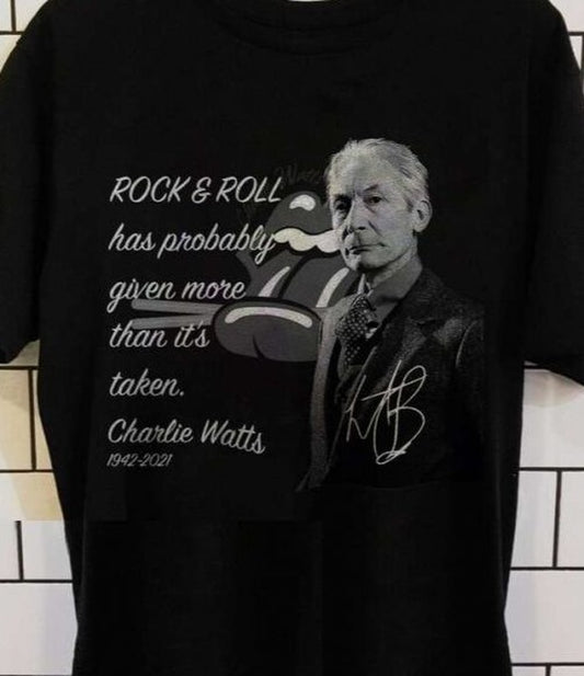 Rip Charlie Watts Rolling Stones Unisex T-Shirt Vintage