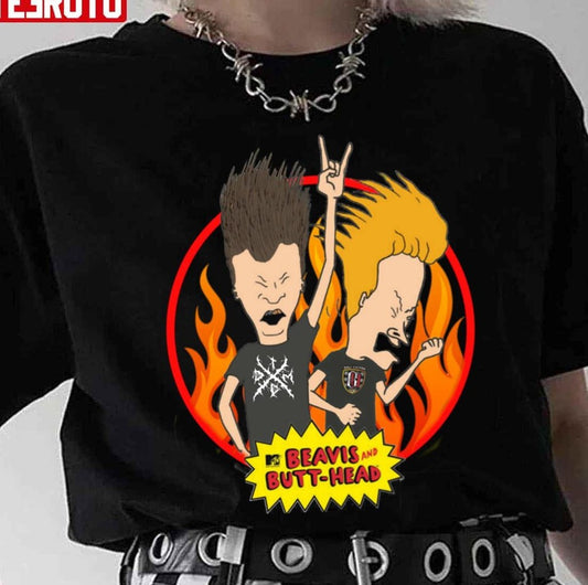 Rock Design Beavis And Butthead Unisex T-Shirt