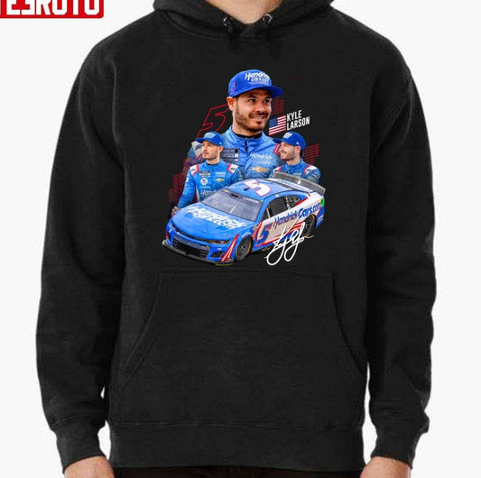 New Kyle Larson Next Gen 2022 Collage Unisex Hoodie