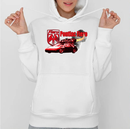 Pontiac Fiero Rocket Animated Design Unisex Hoodie